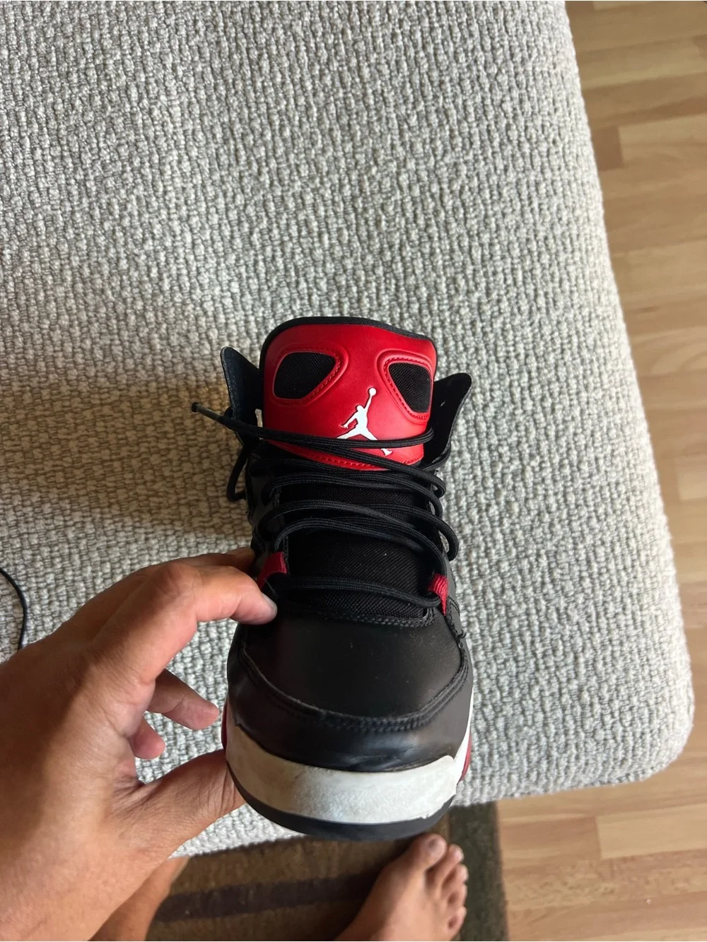 Air Jordan Flight Club ‘91 “Bred” – Men’s Size 8 red and black